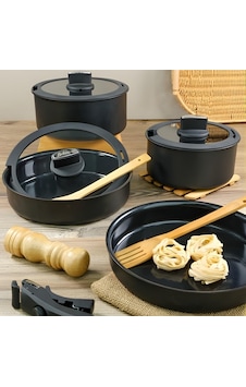 Belarıva Easy Cook Sıyah 8 Prc Tencere Set Siyah Belarıva Easy Cook Sıyah 8 Prc Tencere Set Siyah