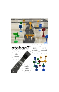 Otobant Eğitici Ve Eğlenceli Yol Yapım Bandı Ve Trafik Işaretleri 10'lu Set - Road Tape Oyun Bandı Otobant Eğitici Ve Eğlenceli Yol Yapım Bandı Ve Trafik Işaretleri 10'lu Set - Road Tape Oyun Bandı