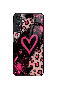 Samsung Galaxy Uyumlu A24 Kılıf Kamera Korumalı Desenli Zore Lusi Kapak - Pembe Kalp Samsung Galaxy Uyumlu A24 Kılıf Kamera Korumalı Desenli Zore Lusi Kapak - Pembe Kalp