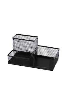 3 Bölmeli Metal Siyah Kalemlik - Notluk Bx40 3 Bölmeli Metal Siyah Kalemlik - Notluk Bx40