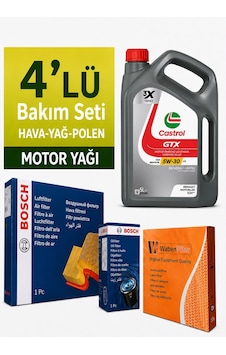 Bosch Mitsubishi Asx 1.6 Filtre Bakım Seti-castrol Gtx 5w30 5lt 2010-2012 4 Lü Bosch Mitsubishi Asx 1.6 Filtre Bakım Seti-castrol Gtx 5w30 5lt 2010-2012 4 Lü