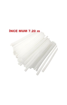 Şeffaf Sıcak Mum Silikon 1 Adet 7.2 MM İnce