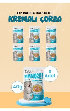 Reflex Plus Mmore Ton Balıklı Ve Bal Kabaklı Kremalı Kedi Çorbası 40 Gr 6lı Set Reflex Plus Mmore Ton Balıklı Ve Bal Kabaklı Kremalı Kedi Çorbası 40 Gr 6lı Set