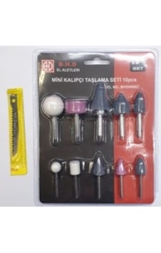 Bhd 10 Parça Mini Kalıpçı Taşlama Seti Uç Vızvız Seti