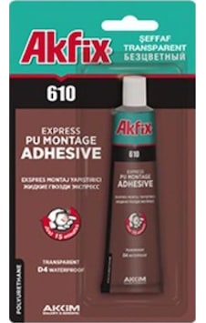 Akfix 610 Ekspres Montaj Yapıştırıcı 50 Ml.Tüp Çok Renkli