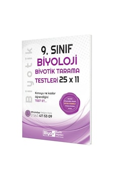 Biyotik Yayınları 9. Sınıf Biyoloji 25 X 11 Biyotik Tarama Testleri Biyotik Yayınları 9. Sınıf Biyoloji 25 X 11 Biyotik Tarama Testleri