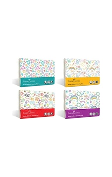 Faber-Castell Eğlenceli PP Kapak Resim Defteri 35x50 cm,30 Yaprak, Dayanıklı ve Renkli Tasarım, Asorti Renk Faber-Castell Eğlenceli PP Kapak Resim Defteri 35x50 cm,30 Yaprak, Dayanıklı ve Renkli Tasarım, Asorti Renk