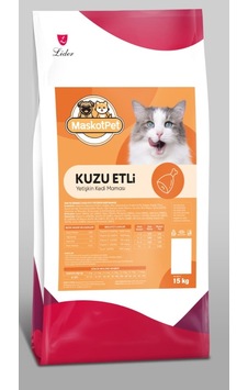 Maskot Kuzu Etli Yetişkin Kedi Maması 15 KG