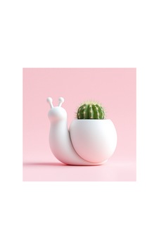 Salyangoz Vazo 3d Baskı Beyaz 12cm Çok Renkli Salyangoz Vazo 3d Baskı Beyaz 12cm Çok Renkli