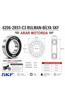 6206-2rs1-c3 Rulman-bilya Skf 30 62 16 6206-2rs1-c3 Rulman-bilya Skf 30 62 16