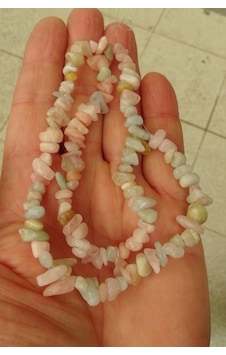 Morganit Ve Akuamarin Kırıktaş Dizi 40 Cm 316 Siyah Morganit Ve Akuamarin Kırıktaş Dizi 40 Cm 316 Siyah