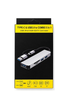 Vaveni 5in1 Usb 3.0 Type-c 3 Port Hub Sd/tf Kart Okuyucu Arz Standart Vaveni 5in1 Usb 3.0 Type-c 3 Port Hub Sd/tf Kart Okuyucu Arz Standart