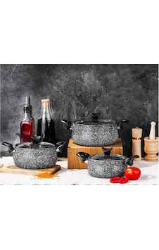 Taç Ultra Granit 3'Lü Güveç Set Tac-3410 Taç Ultra Granit 3'Lü Güveç Set Tac-3410