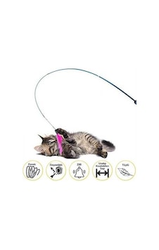 Buffer Teleskopik Tüylü Zilli Kedi Oltası 100 CM Buffer Teleskopik Tüylü Zilli Kedi Oltası 100 CM