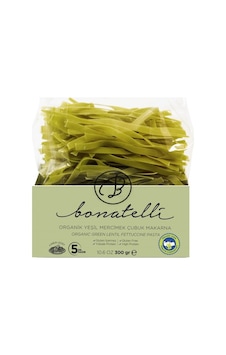 Bonatelli Organik Yeşil Mercimek Çubuk Makarna 300 G Bonatelli Organik Yeşil Mercimek Çubuk Makarna 300 G