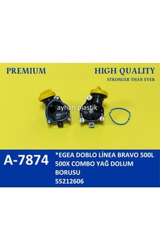 Ayhan A7874 Yağ Dolum Kapağı Sportu Komple Egea-lınea-doblo-bravo-gıulıetta 1.6 Mjet 10 55212606 1 Takım -ıdır Ayhan A7874 Yağ Dolum Kapağı Sportu Komple Egea-lınea-doblo-bravo-gıulıetta 1.6 Mjet 10 55212606 1 Takım -ıdır