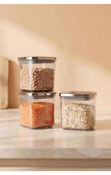 Antrasit Vakumlu Hava Geçirmez 3 Lü Saklama Kabı - 700 Ml Antrasit Vakumlu Hava Geçirmez 3 Lü Saklama Kabı - 700 Ml