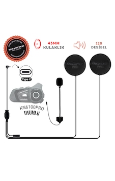 Knmaster Kn6100 Pro Açık Kask Kulaklık Mikrofon Seti Knmaster Kn6100 Pro Açık Kask Kulaklık Mikrofon Seti