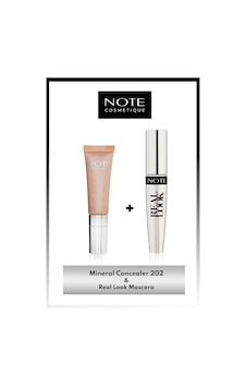 Note Cosmetics Mineral Concealer 202 Göz Altı Kapatıcısı & Real Look Maskara Makyaj Seti