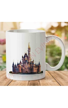 Cinderella-castle-png İki Tarafı Baskılı Kupa Bardak.jpg Çok Renkli