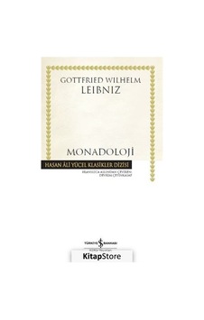Kitapstore Monadoloji Karton Kapak / Gottfried Wilhelm Leibniz