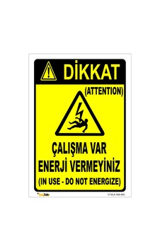 Çalışma Var Enerji Vermeyiniz 15x21 Cm Dekota 3 Mm Çalışma Var Enerji Vermeyiniz 15x21 Cm Dekota 3 Mm
