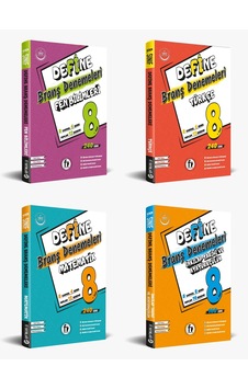 Fi Yayınları 8. Sınıf Lgs Define Tüm Dersler Branş Denemeleri 4 Lü Set Fi Yayınları 8. Sınıf Lgs Define Tüm Dersler Branş Denemeleri 4 Lü Set