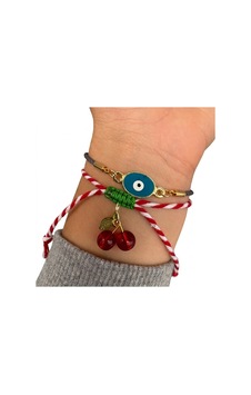 Nazar Boncuğu Bileklik Ve Marteniçka İkili Set Gri Kordon Kiraz Gri Kordon Kiraz Nazar Boncuğu Bileklik Ve Marteniçka İkili Set Gri Kordon Kiraz Gri Kordon Kiraz