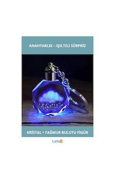 Yağmur Bulutu Tasarımlı Işıklı Renk Değiştiren Anahtarlık 10cm Çok Renkli Yağmur Bulutu Tasarımlı Işıklı Renk Değiştiren Anahtarlık 10cm Çok Renkli