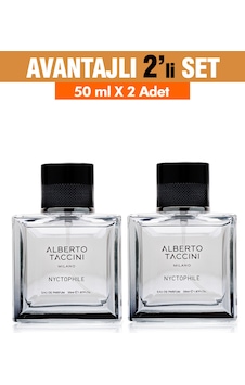 Alberto Taccini Nyctophile Erkek Parfüm EDP 2 x 50 ML Alberto Taccini Nyctophile Erkek Parfüm EDP 2 x 50 ML