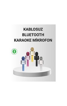 Northcity Bluetooth Karaoke Mikrofon - Yüksek Ses Kaliteli Yankı Efekti Ve Uzun Ömürlü Pil İle Partiler İçin Mükemmel Northcity Bluetooth Karaoke Mikrofon - Yüksek Ses Kaliteli Yankı Efekti Ve Uzun Ömürlü Pil İle Partiler İçin Mükemmel