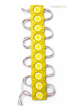 12volt 2.4watt Kare Cob Modül Led Ip65 Dış Mekan 10 Adet Sarı 12volt 2.4watt Kare Cob Modül Led Ip65 Dış Mekan 10 Adet Sarı
