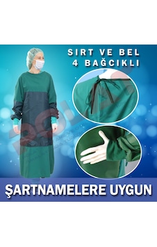 Cerrahi Önlük Terikoton Koruma Box Önlüğü - Boks Önlüğü