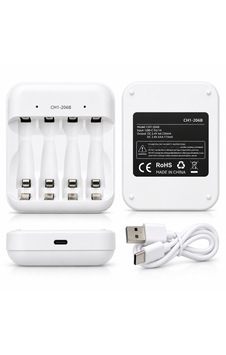 4 Yuvalı Aa/aaa Ni-mh Pil Şarj Cihazı Usb Type-c