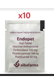 Albafarm Endopee Kedi Köpek İç Parazit 10'lu