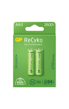 Gp Recyko 2600mah Aa Şarj Edilebilir M Pil 2'li Paket Gp Recyko 2600mah Aa Şarj Edilebilir M Pil 2'li Paket