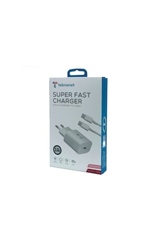 Teknonet TN-HCH12 25 W 3000 mAh Type-C Kablo + Şarj Aleti Teknonet TN-HCH12 25 W 3000 mAh Type-C Kablo + Şarj Aleti