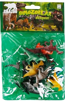 Crazoo Dinozorların Dünyası Poşetli Hayvan Oyun Seti 07051 Turunc Crazoo Dinozorların Dünyası Poşetli Hayvan Oyun Seti 07051 Turunc