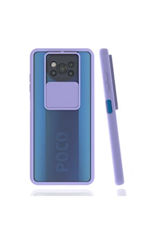 Kilifone - Xiaomi Uyumlu Poco X3 / Poco X3 Nfc / Poco X3 Pro - Kılıf Slayt Sürgülü Arkası Buzlu Lensi Kapak - Lila Kilifone - Xiaomi Uyumlu Poco X3 / Poco X3 Nfc / Poco X3 Pro - Kılıf Slayt Sürgülü Arkası Buzlu Lensi Kapak - Lila