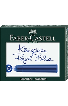 Faber Castell Royal Mavi 6'lı Dolma Kalem Mürekkep Kartuşu Faber Castell Royal Mavi 6'lı Dolma Kalem Mürekkep Kartuşu