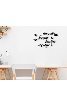 Bk Home Hayat Kısa Kuşlar Uçuyor Ahşap Duvar Yazısı Bk Home Hayat Kısa Kuşlar Uçuyor Ahşap Duvar Yazısı