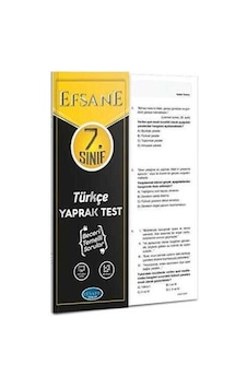 7. Sınıf Türkçe Yaprak Test Efsane 7. Sınıf Türkçe Yaprak Test Efsane