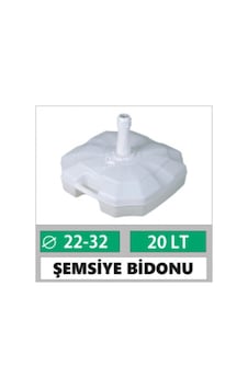 Şemsiye Bidonu 20 Litre Beyaz