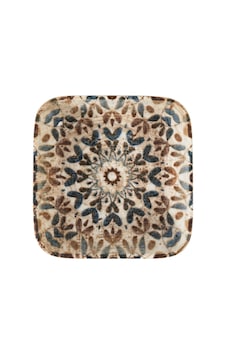 Mudo Home Ephesus Kare Kase 10cm Çok Renkli
