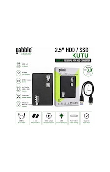 Gabble Usb 3.0 2.5 İnç Sata Hdd Ssd Hard Disk Kutusu 6tb Destek Vidasız Siyah Gabble Usb 3.0 2.5 İnç Sata Hdd Ssd Hard Disk Kutusu 6tb Destek Vidasız Siyah