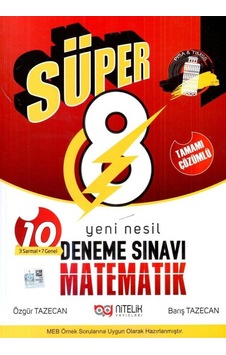Nitelik 8. Sınıf Nesil Süper Matematik 10 Deneme Nitelik 8. Sınıf Nesil Süper Matematik 10 Deneme