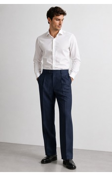 Bihan Store Santos Pileli Klasik Kesim Erkek Kumaş Pantolon 006-indigo İndigo Bihan Store Santos Pileli Klasik Kesim Erkek Kumaş Pantolon 006-indigo İndigo