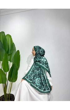 Nurbag Store Tesettür Şal Etnik Desen Bambu Crash Soft Pamuk Şal yeşil Nurbag Store Tesettür Şal Etnik Desen Bambu Crash Soft Pamuk Şal yeşil