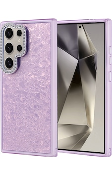 Galaxy S24 Ultra Kılıf Taşlı Tasarımlı Zore Kapi Kapak Lila Galaxy S24 Ultra Kılıf Taşlı Tasarımlı Zore Kapi Kapak Lila