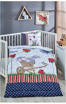 Komfort Home V26 %100 Pamuklu Silikon Elyaf Bebek Yorgan Seti Komfort Home V26 %100 Pamuklu Silikon Elyaf Bebek Yorgan Seti